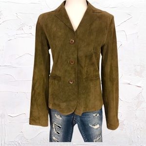 Michael Joseph leather suede jacket size Large